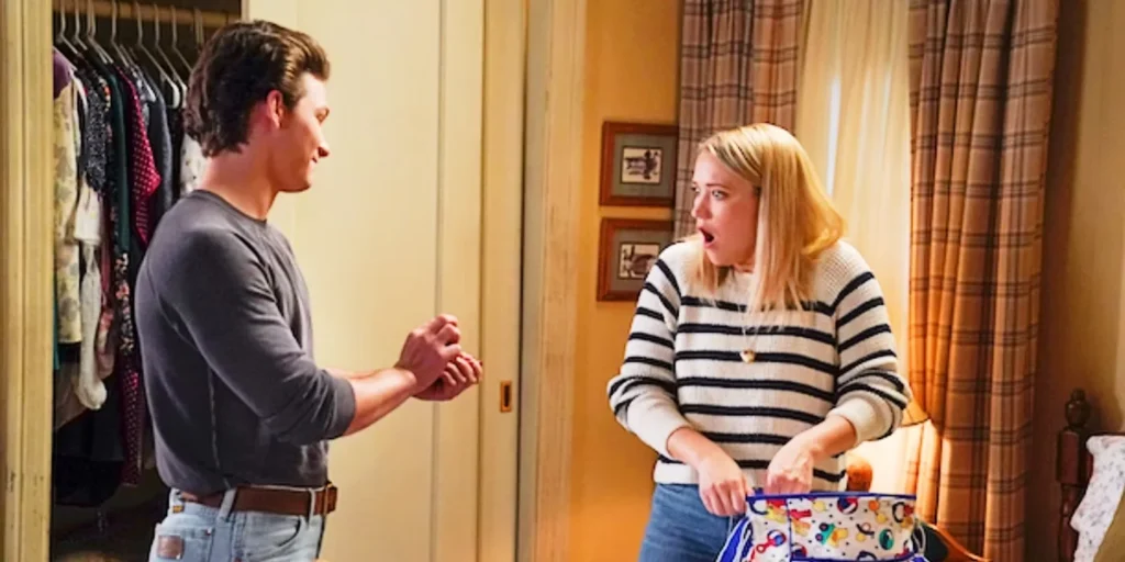 Georgie proposing Mandy in Young Sheldon season 6 finale.